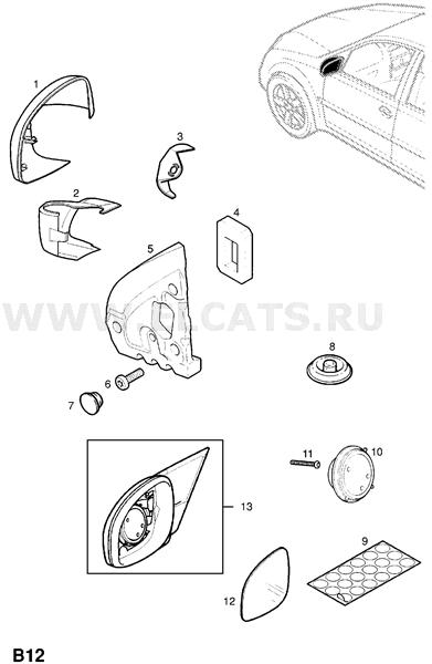 замена бокового зеркала на опель астра g | Дзен
